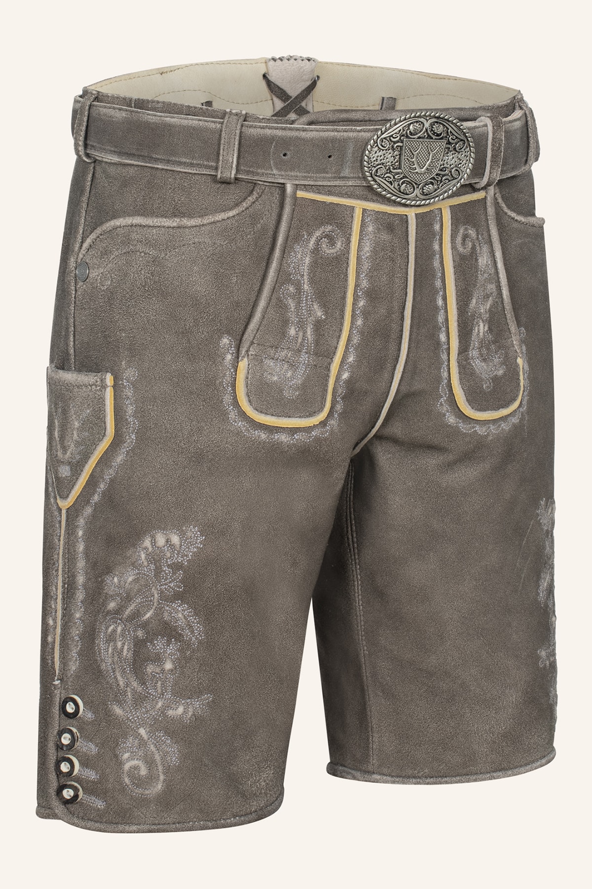 Lederhose Howard mit Gürtel
