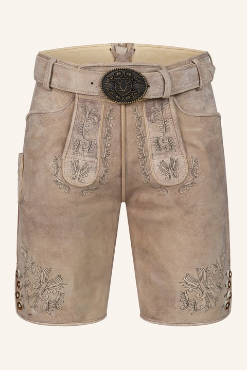 Lederhose Patrizio mit Gürtel