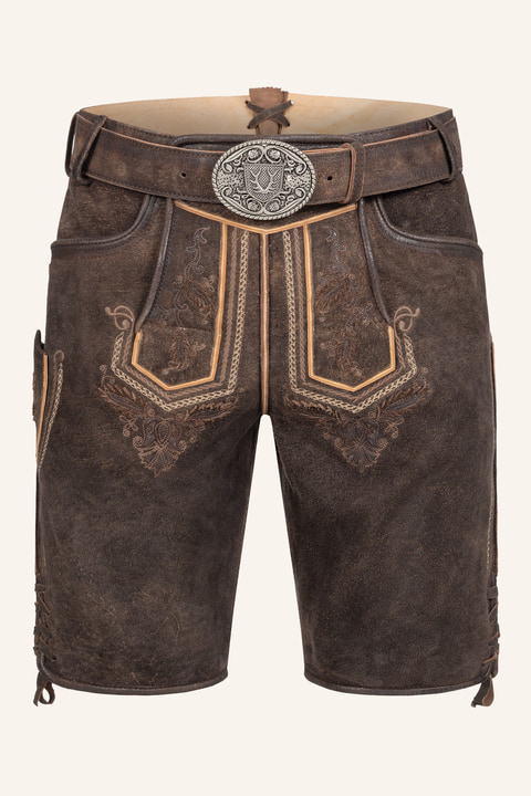 Lederhose Rufus mit Gürtel