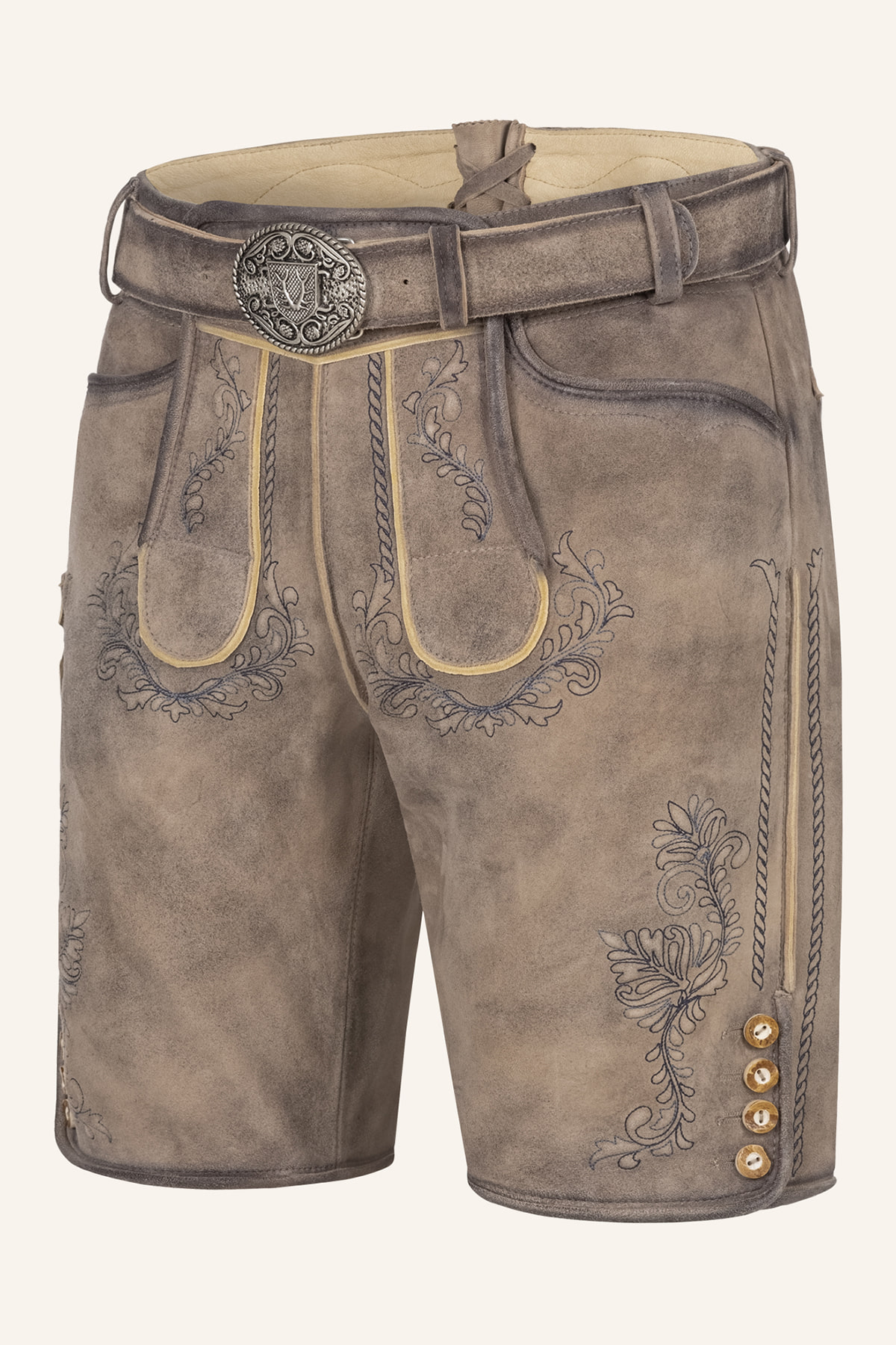 Lederhose Brandon mit Gürtel