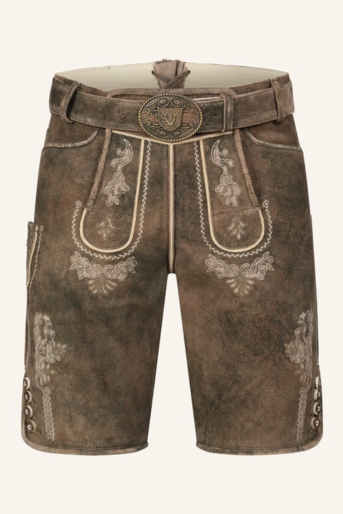 Lederhose Josha mit Gürtel