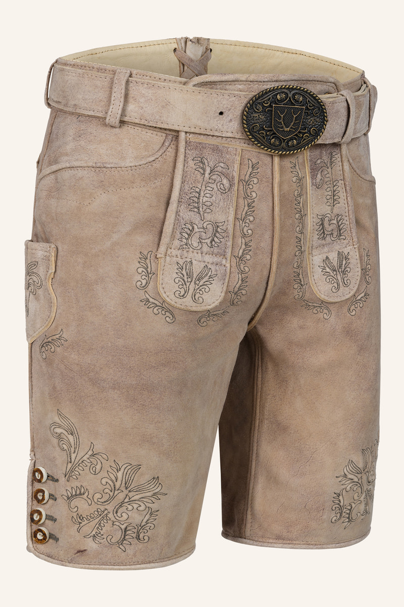 Lederhose Patrizio mit Gürtel