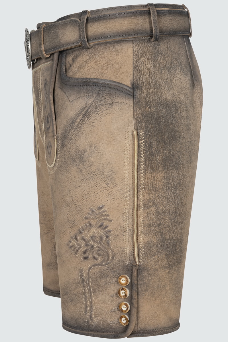 Lederhose Lucian mit Gürtel