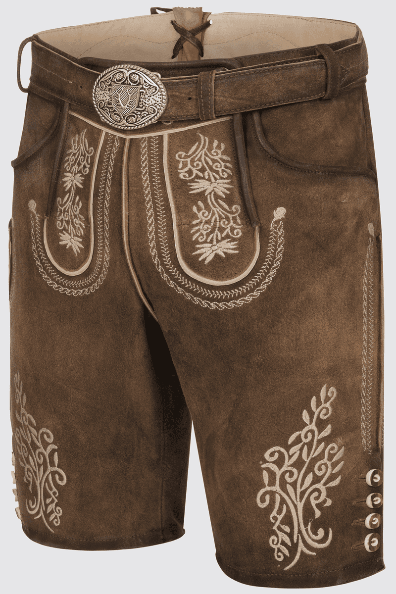 Lederhose Nevio mit Gürtel