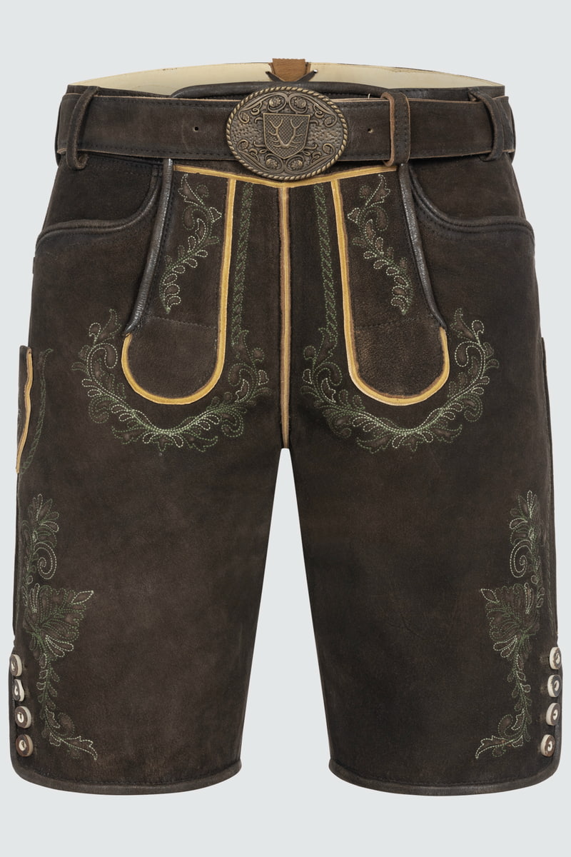 Lederhose Brandon mit Gürtel