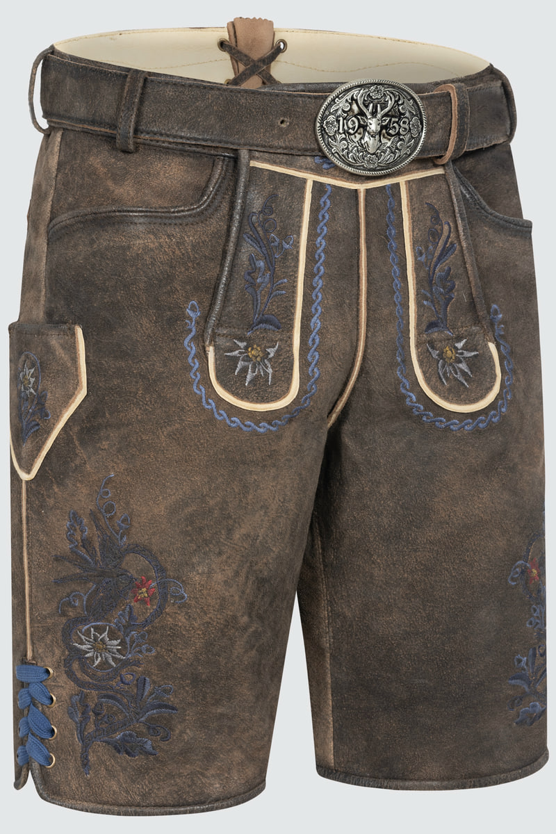 Lederhose Darian mit Gürtel