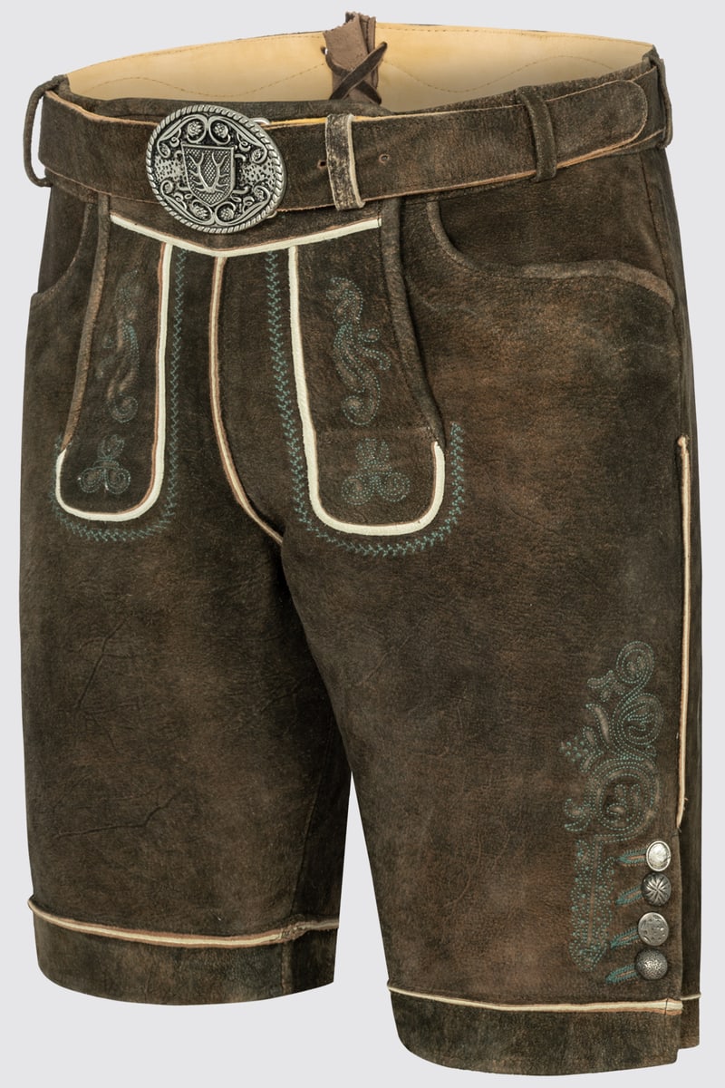 Lederhose Jayden mit Gürtel 