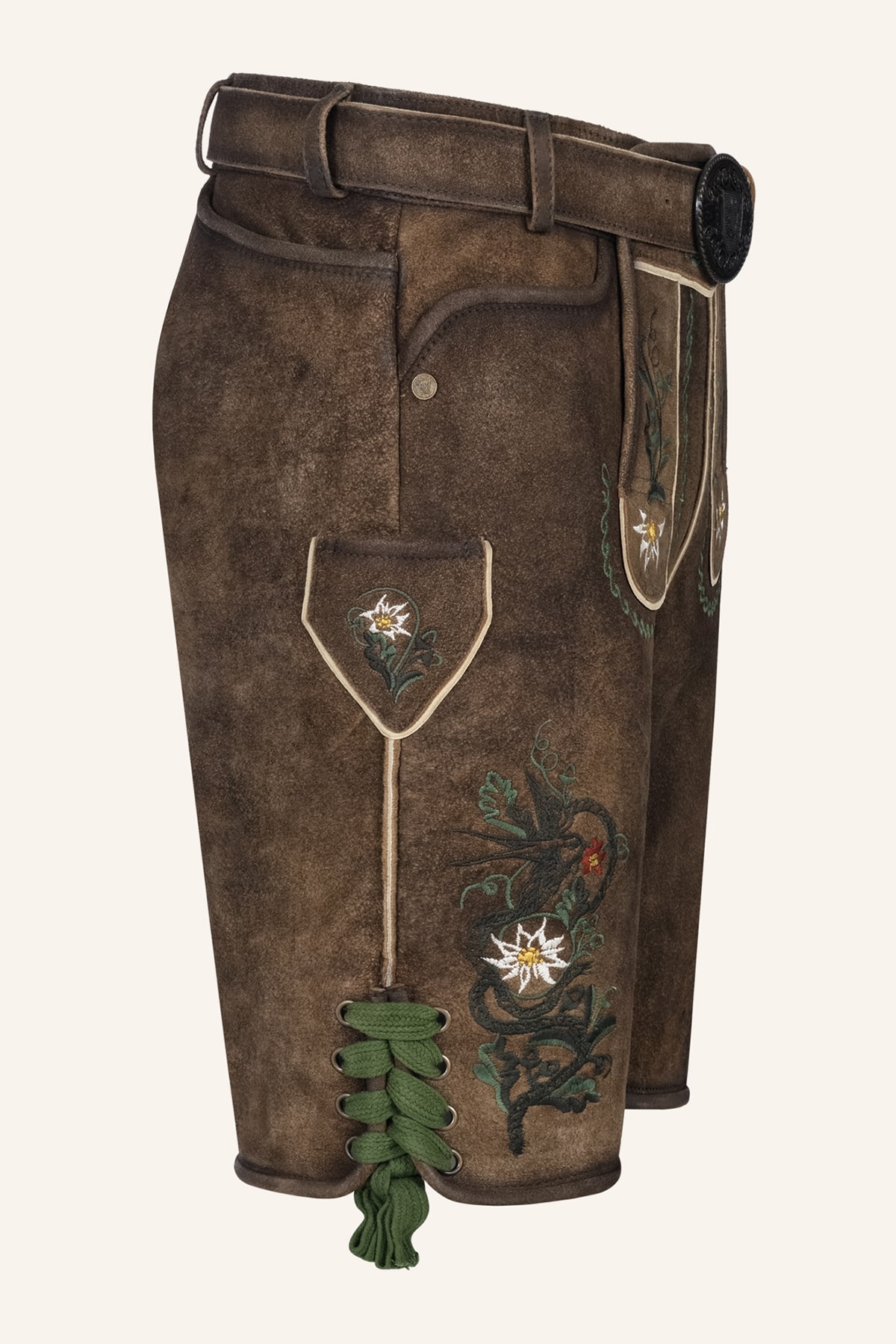 Lederhose Alexander mit Gürtel