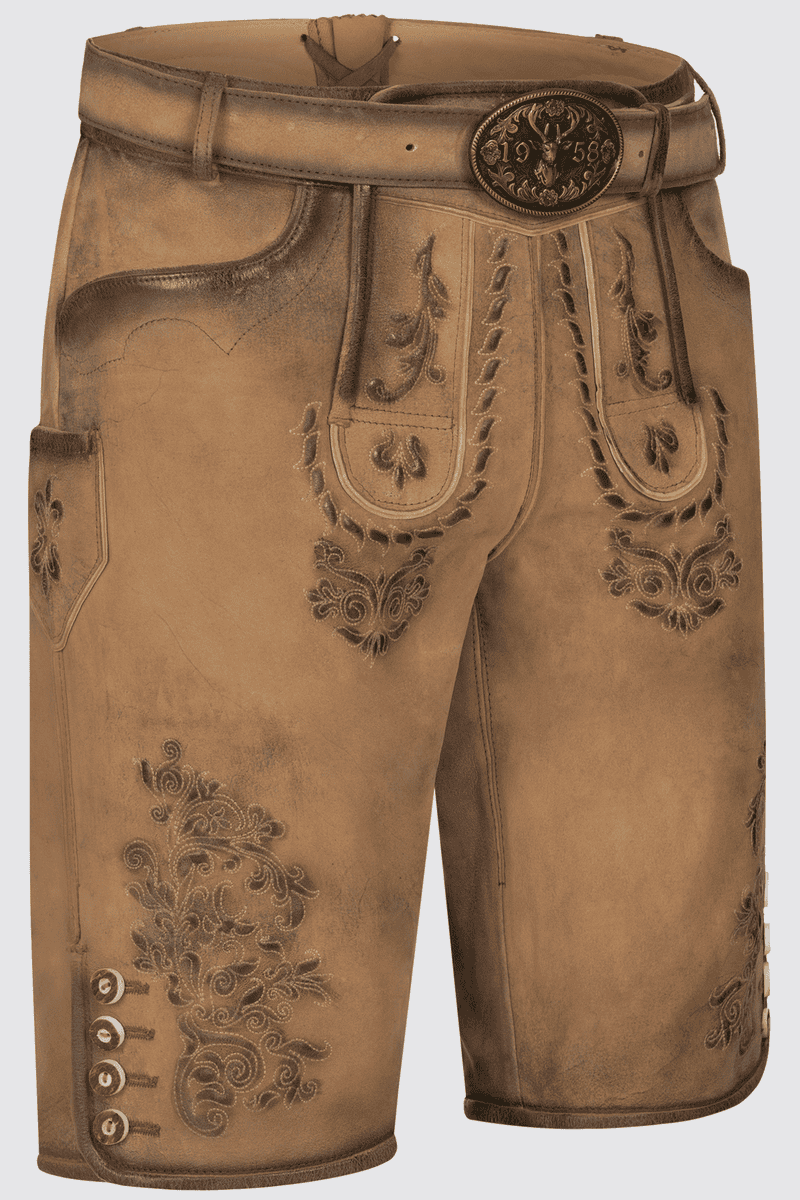 Lederhose Ilias mit Gürtel