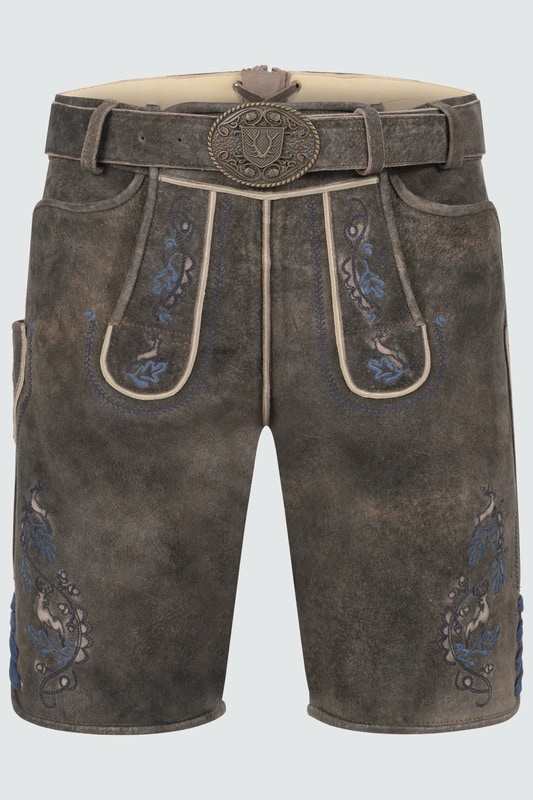Lederhose Vasili mit Gürtel günstig online kaufen