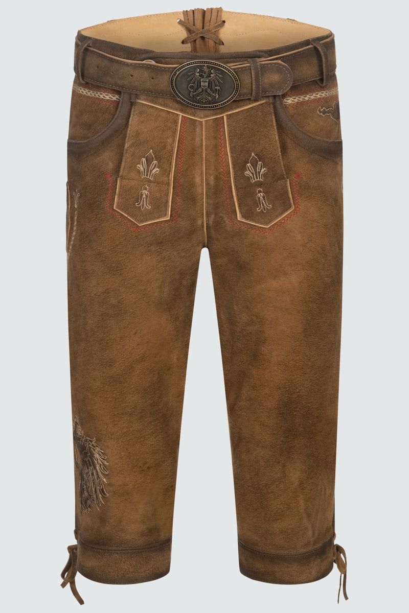 Lederhose Mei Hoamat Kniebund