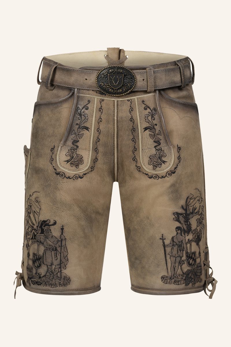 Lederhose Giuliano mit Gürtel