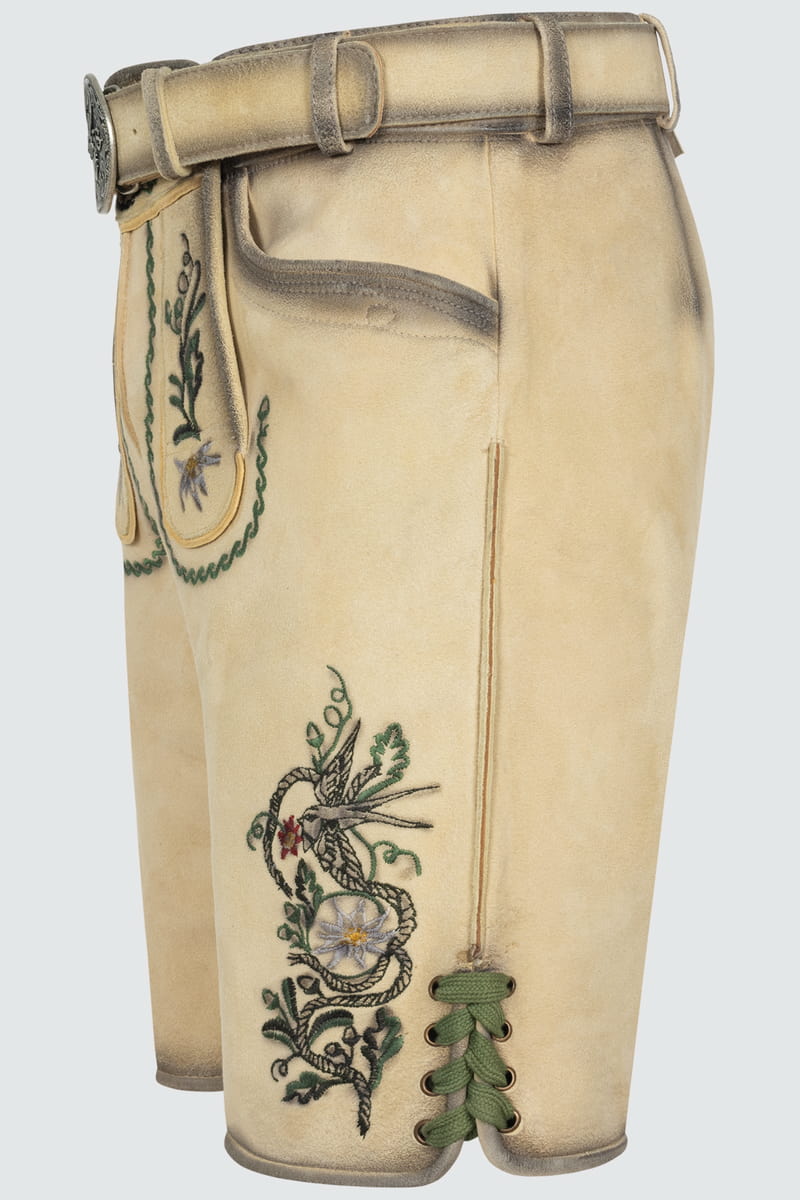 Lederhose Darian mit Gürtel