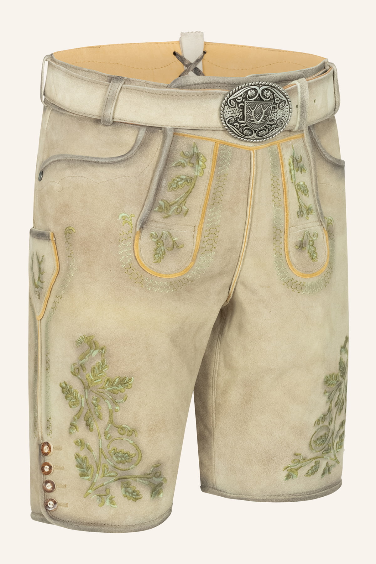 Lederhose Arlo mit Gürtel