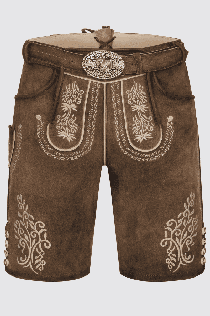 Lederhose Nevio mit Gürtel