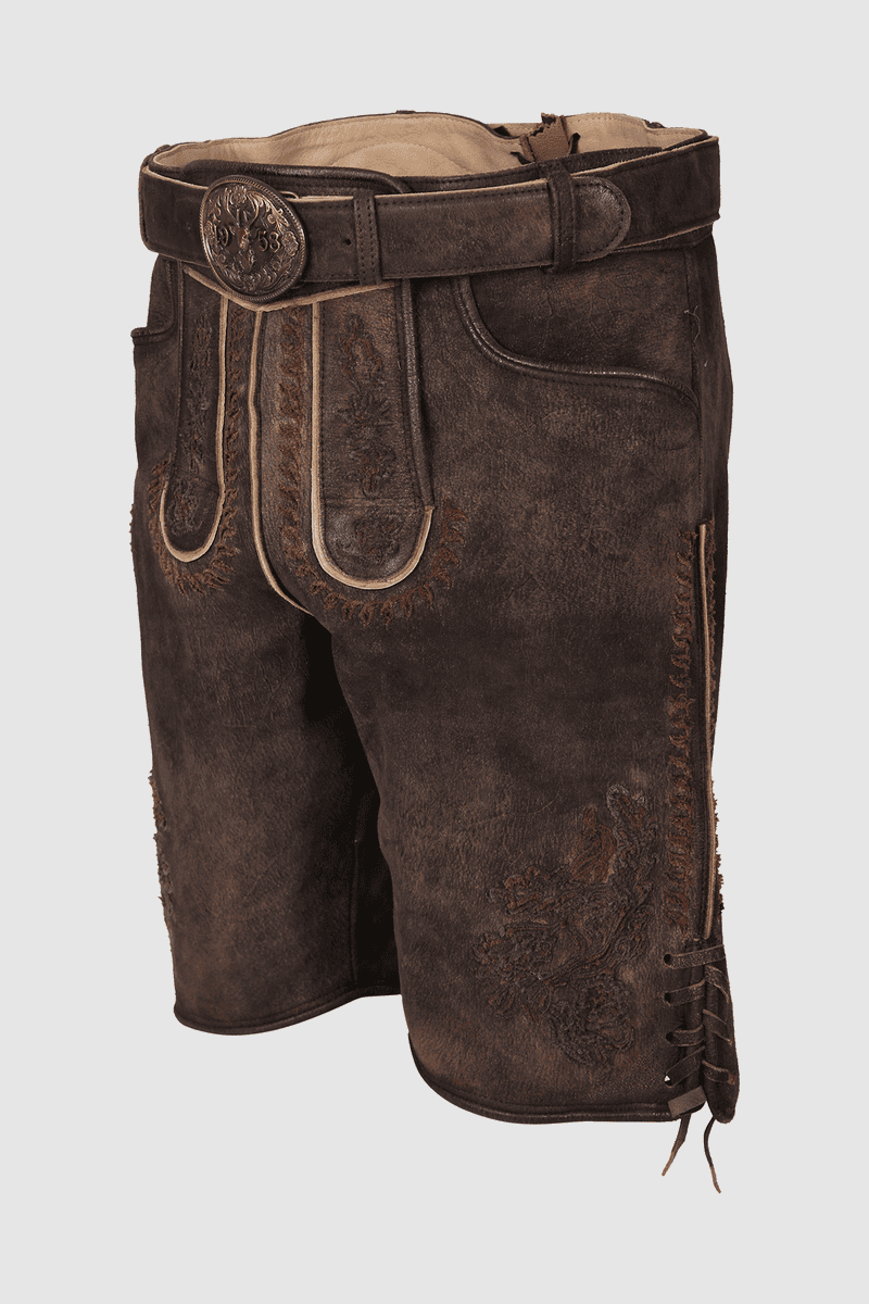 Lederhose Elliot mit Gürtel