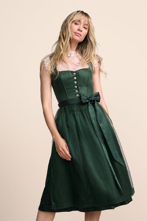【フォークダンス衣装】グリーン SALZBURGER DIRNDL LOOK Green Dirndl in the Krüger Dirndl Online Shop