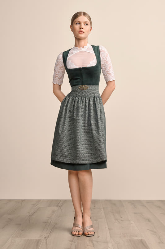 Krüger Madl Dirndl Krüger MADL Dirndl 'Alisha' 415468, Dunkelgrün 60 günstig online kaufen