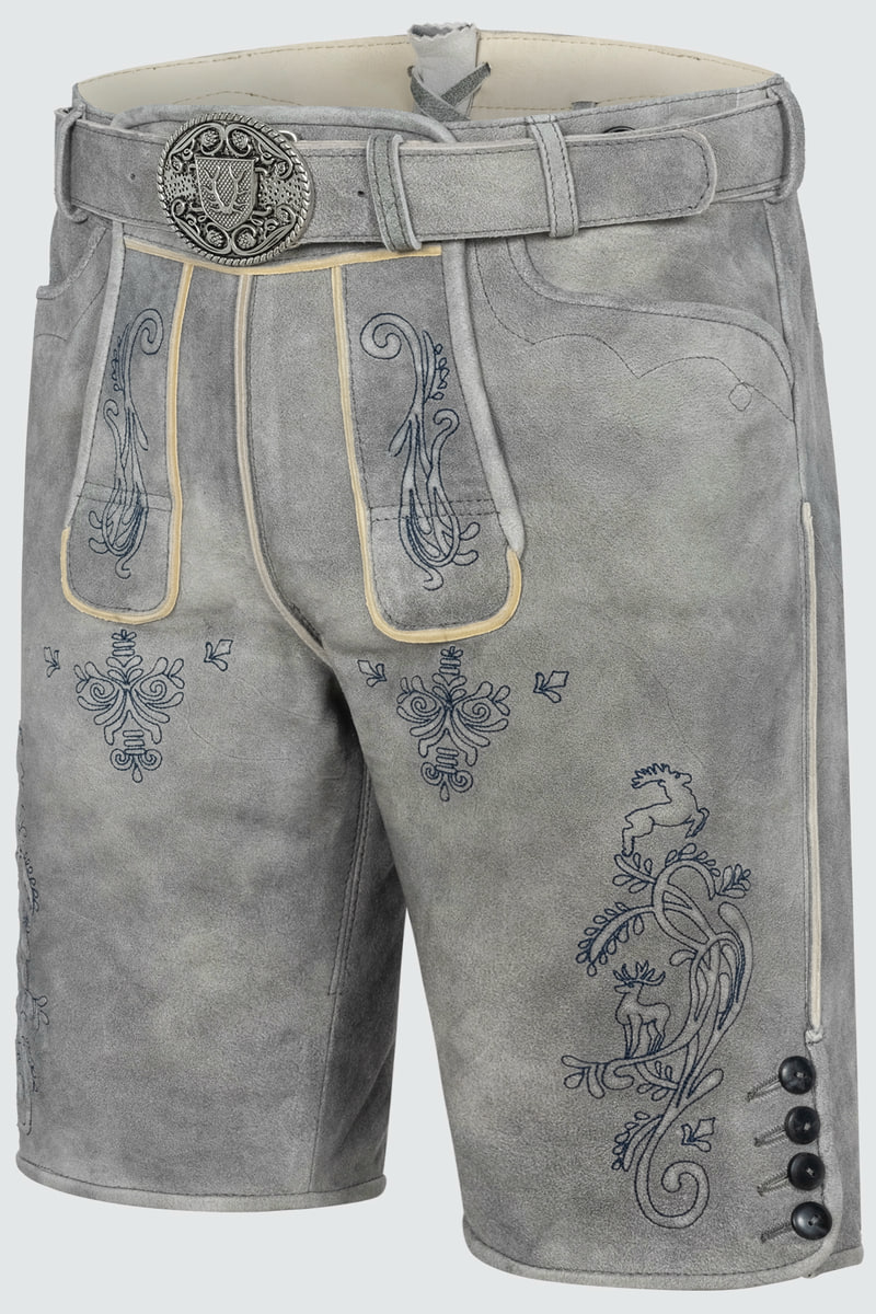 Lederhose Lucius mit Gürtel