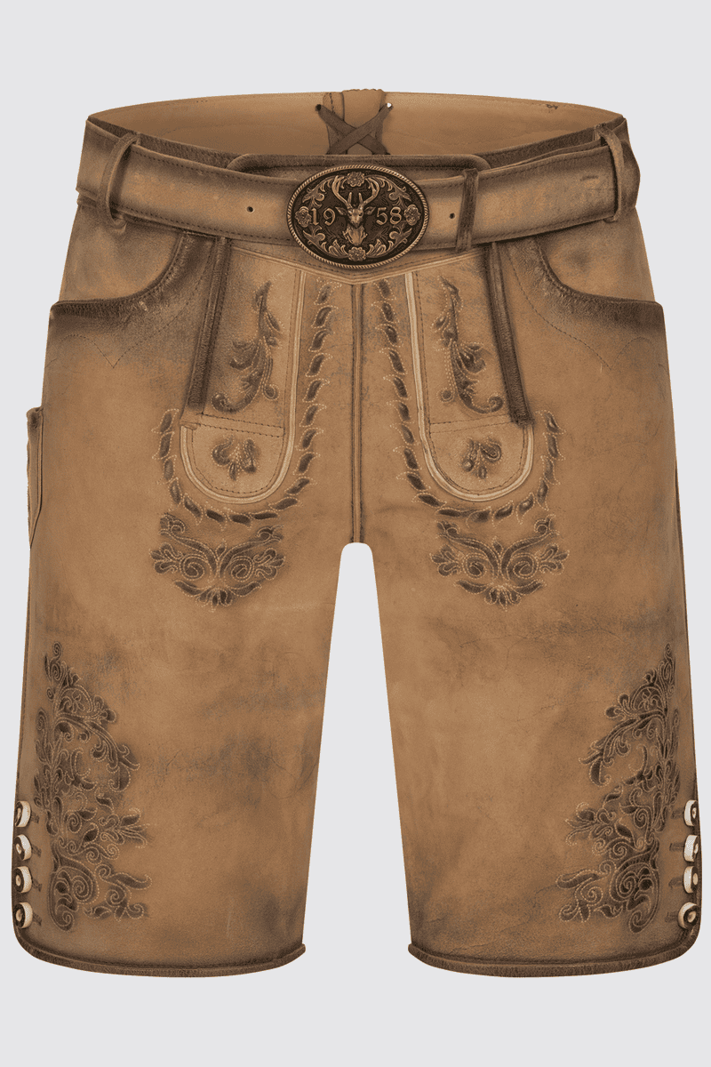 Lederhose Ilias mit Gürtel