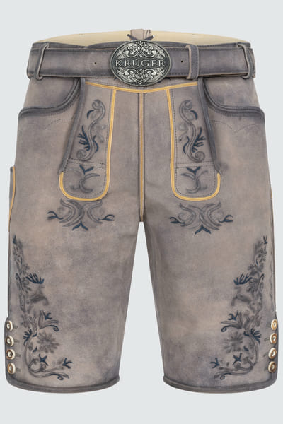 Lederhose Juan mit Gürtel