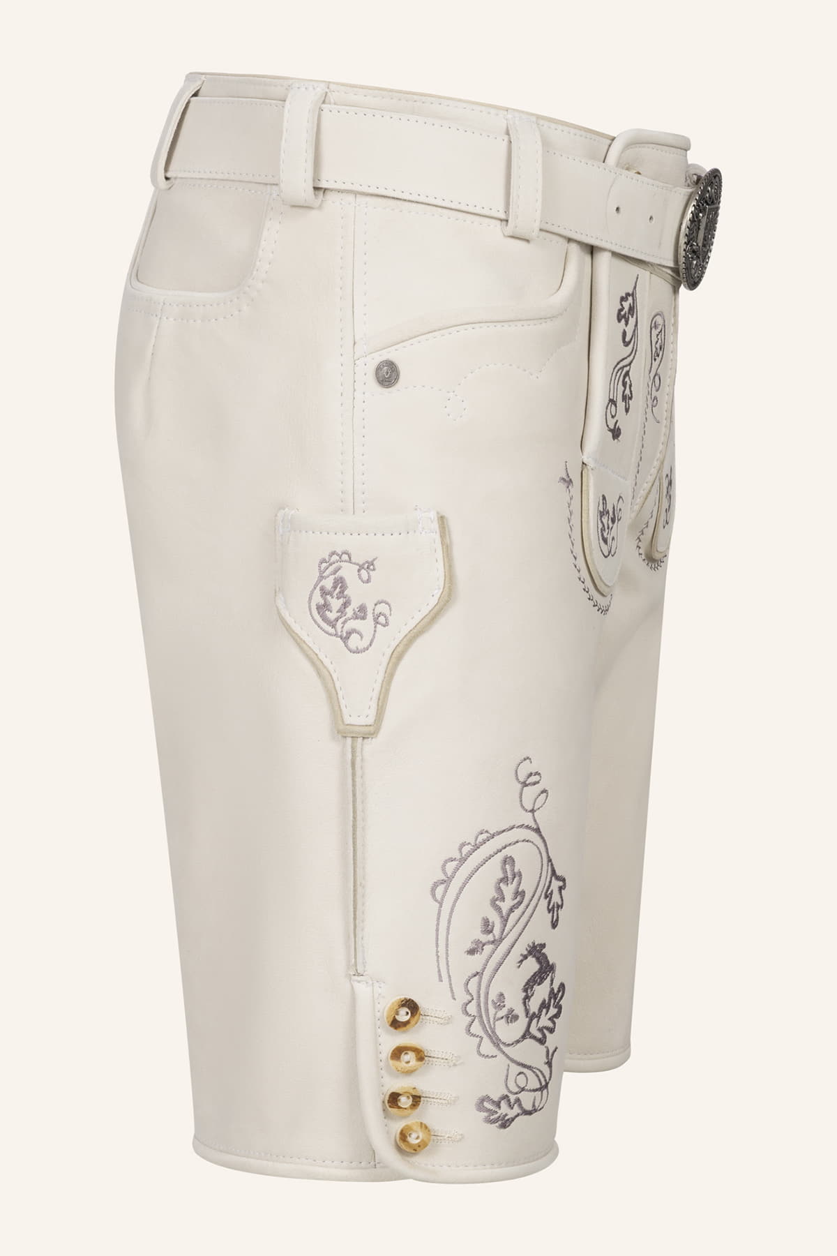 Lederhose Evan mit Gürtel