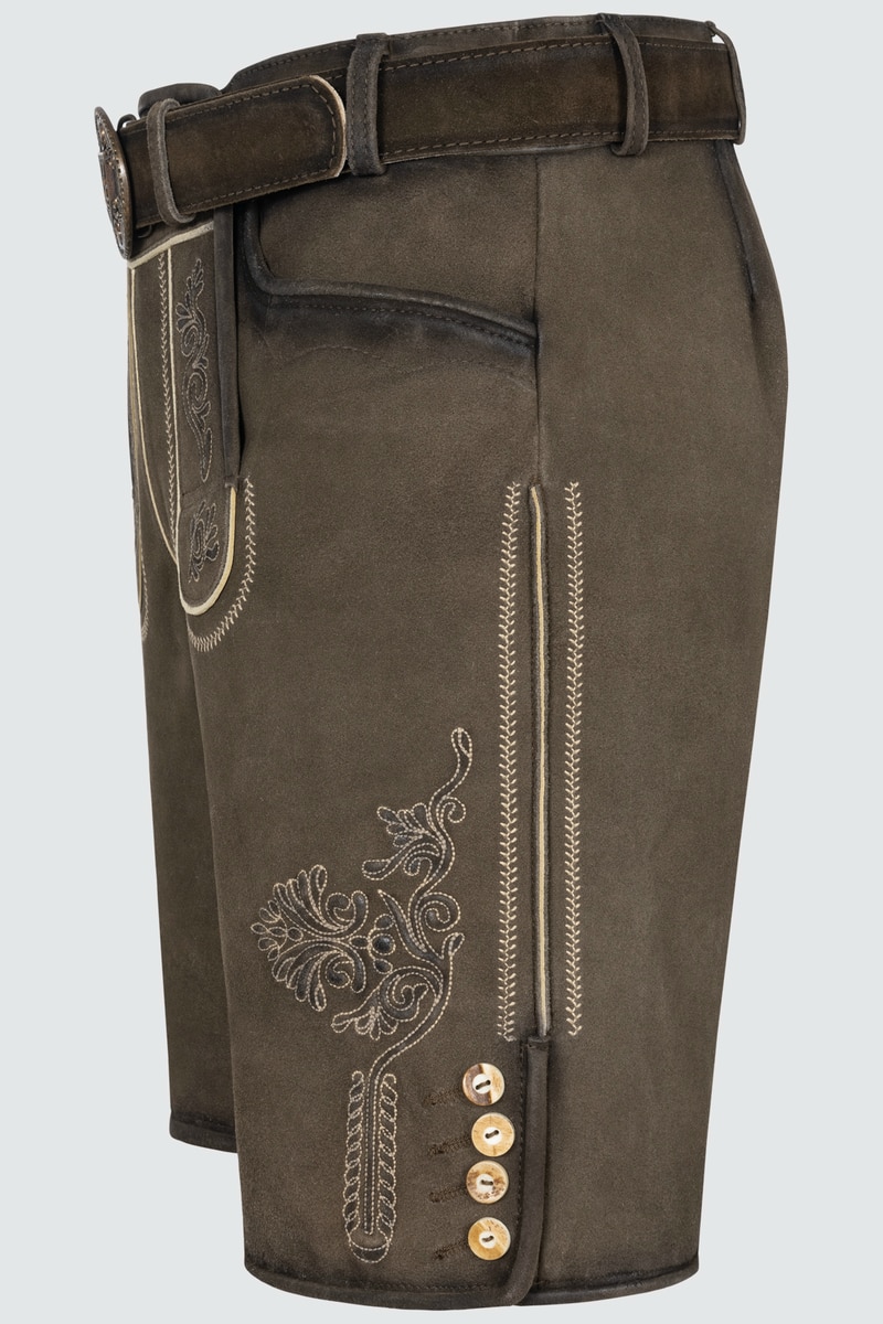 Lederhose Ian mit Gürtel