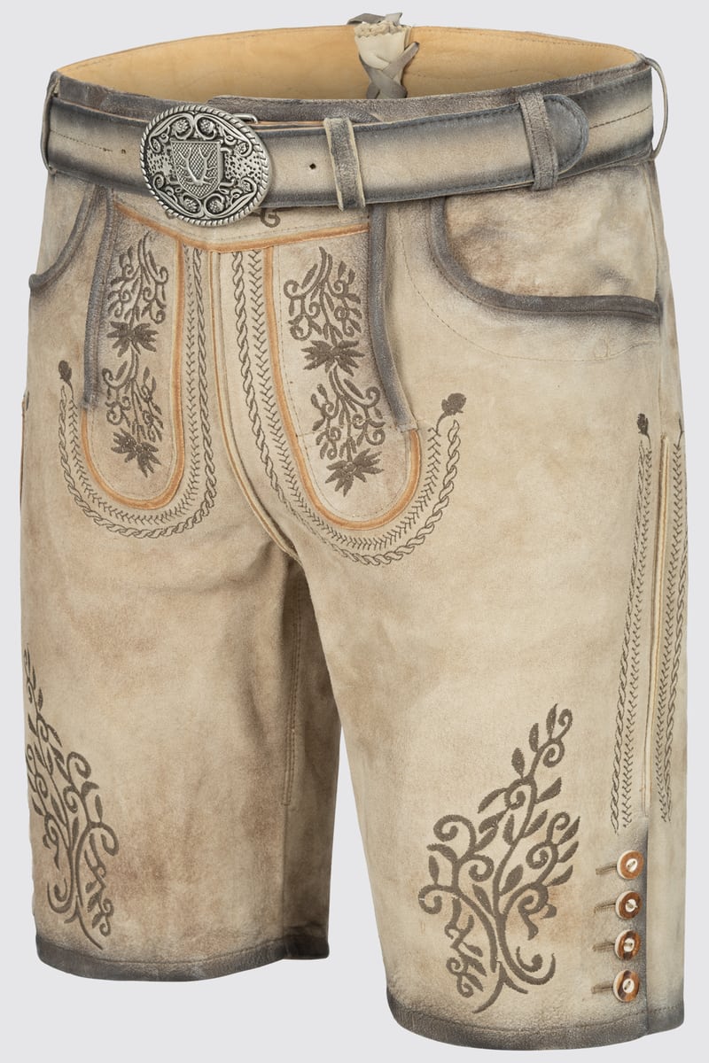 Lederhose Nevio mit Gürtel