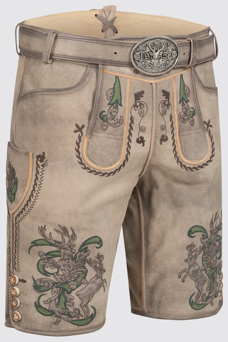 Lederhose Steven mit Gürtel