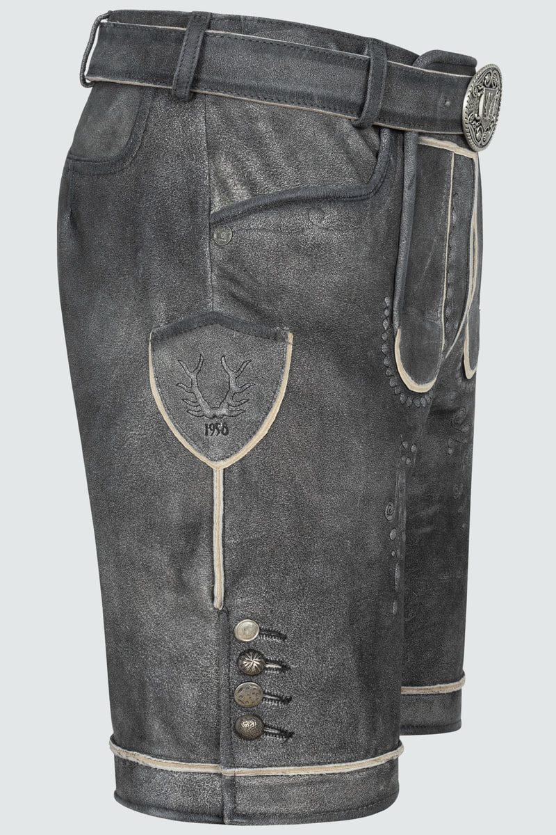 Lederhose Kuno mit Gürtel