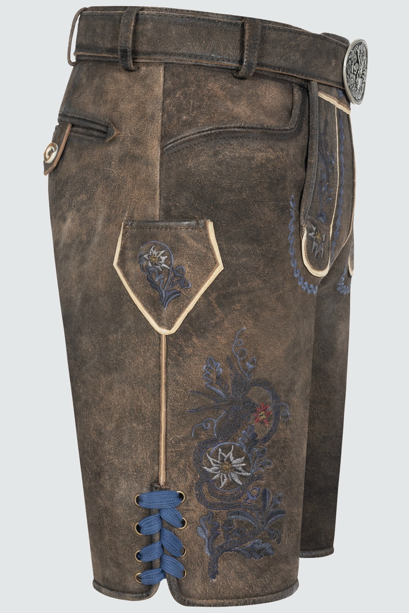 Lederhose Darian mit Gürtel