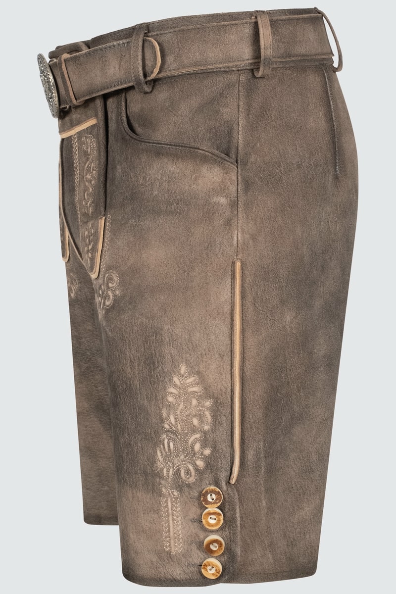 Lederhose Mailo mit Gürtel