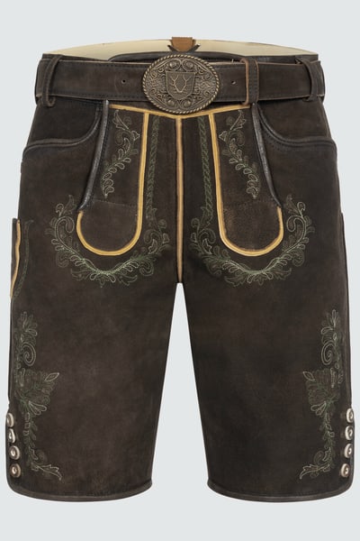Lederhose Brandon mit Gürtel