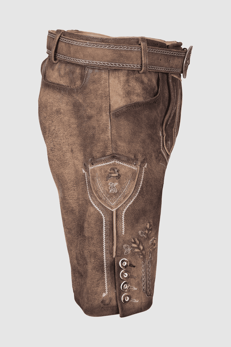 Lederhose Milo mit Gürtel