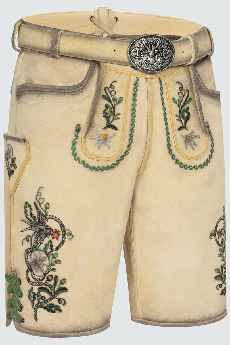 Lederhose Darian mit Gürtel