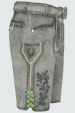 Lederhose Charlie mit Gürtel