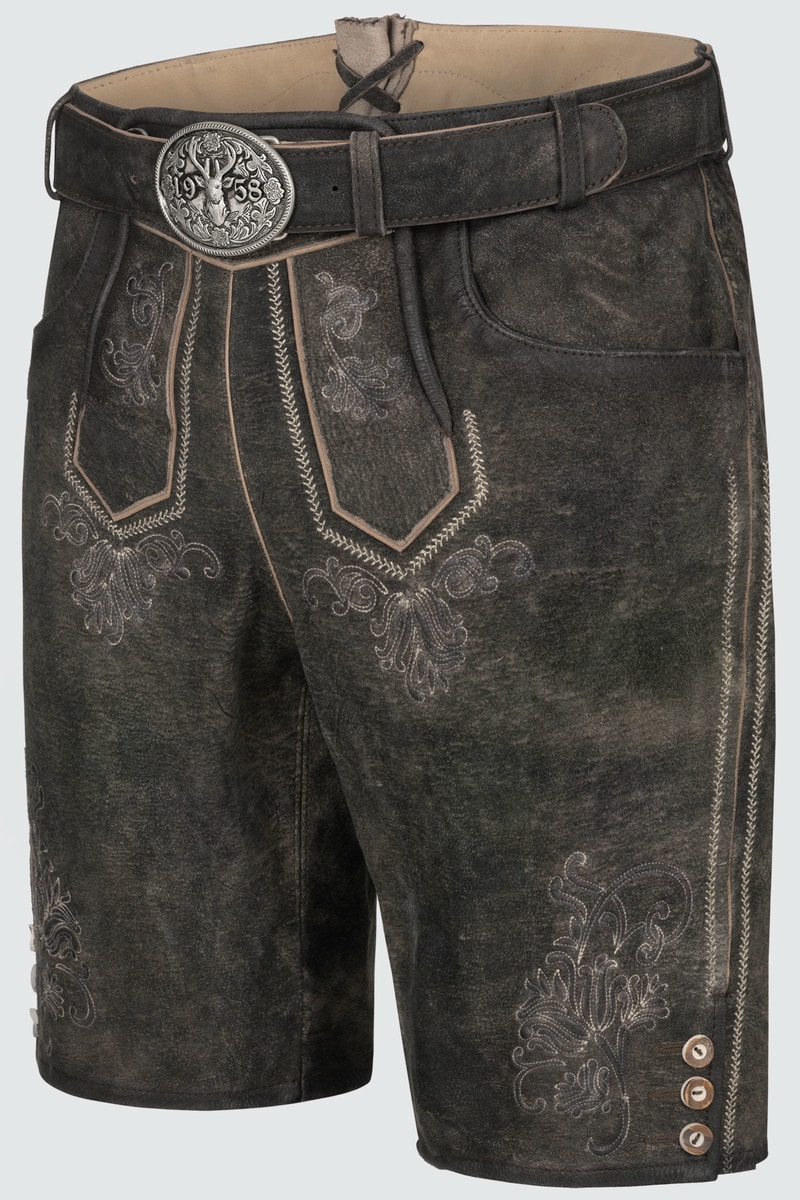 Lederhose Arijus mit Gürtel