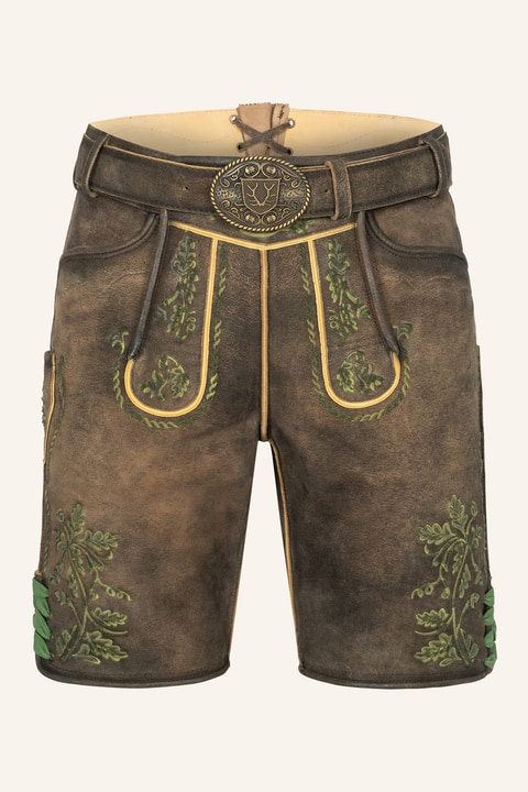 Lederhose Larry mit Gürtel 