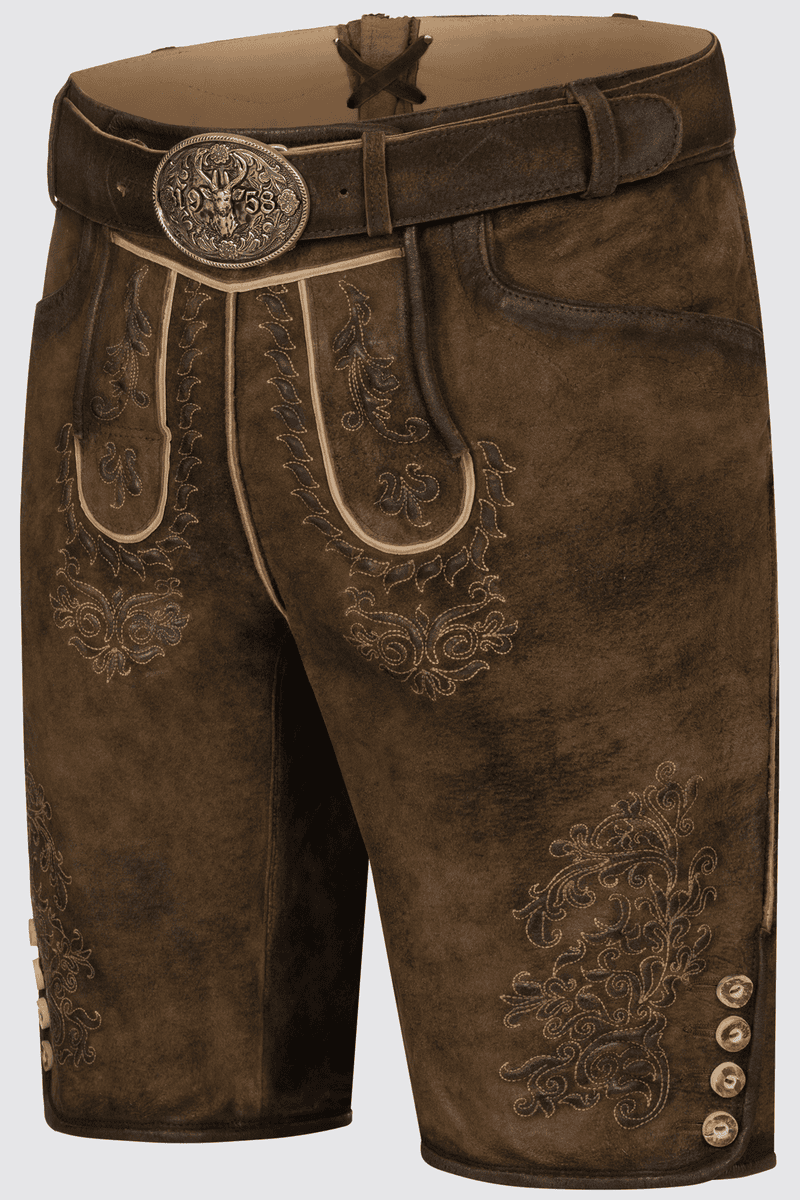 Lederhose Jochen mit Gürtel