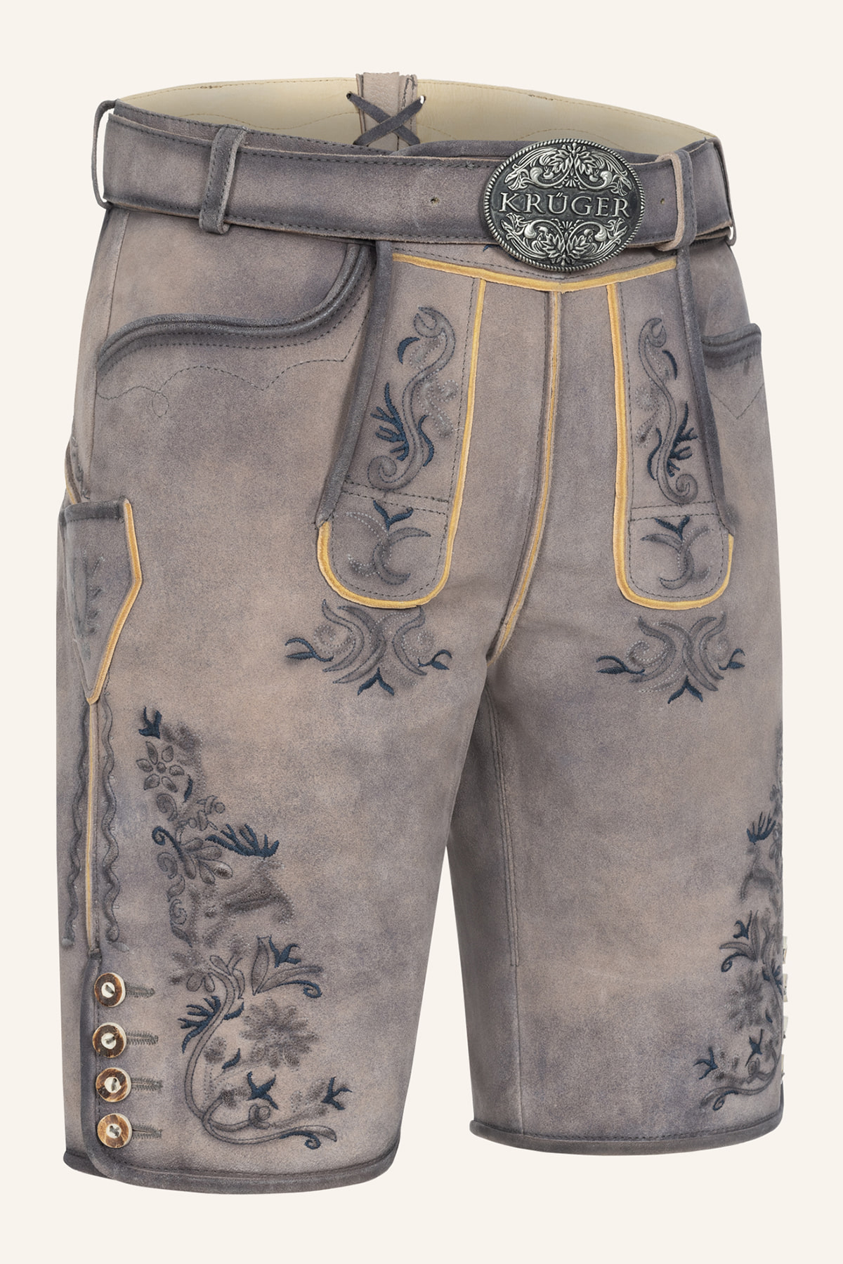 Lederhose Juan mit Gürtel