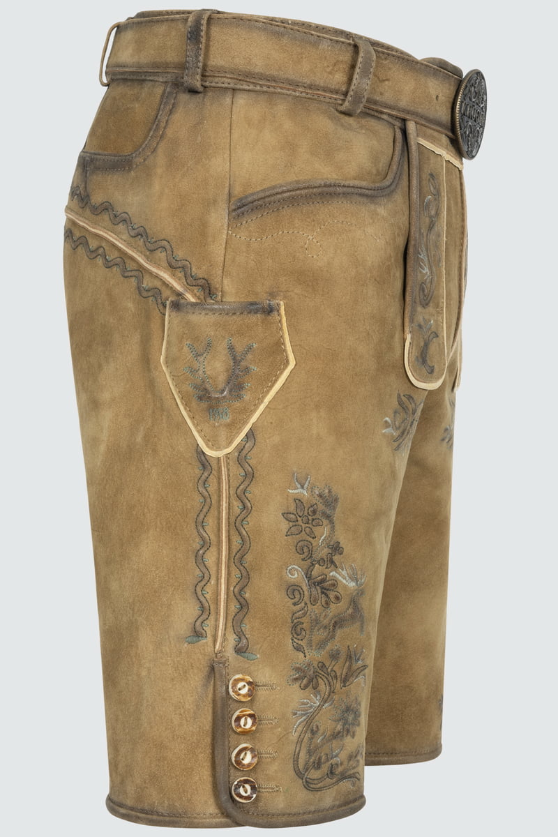 Lederhose Juan mit Gürtel
