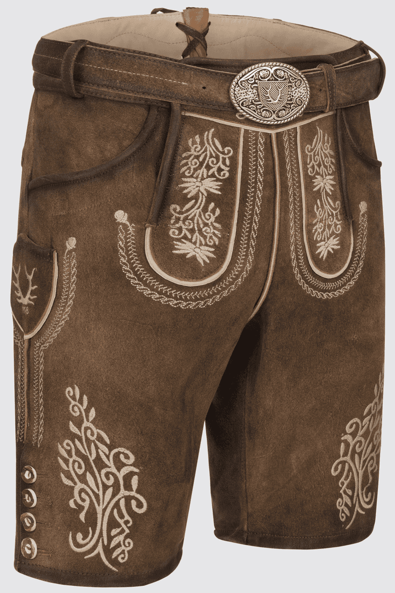 Lederhose Nevio mit Gürtel