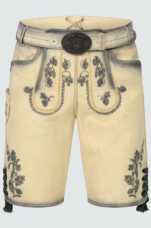 Lederhose Nolan mit Gürtel günstig online kaufen