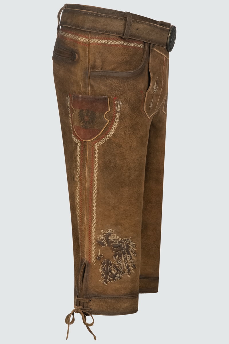 Lederhose Mei Hoamat Kniebund