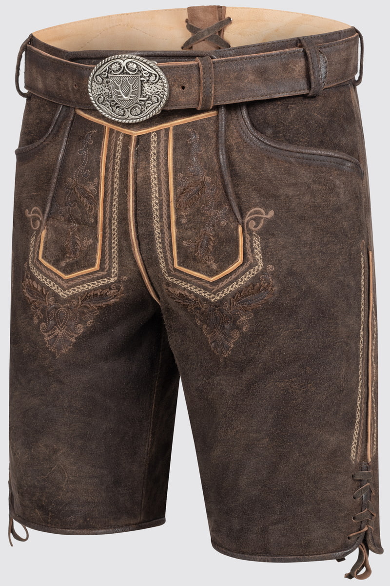 Lederhose Roger mit Gürtel