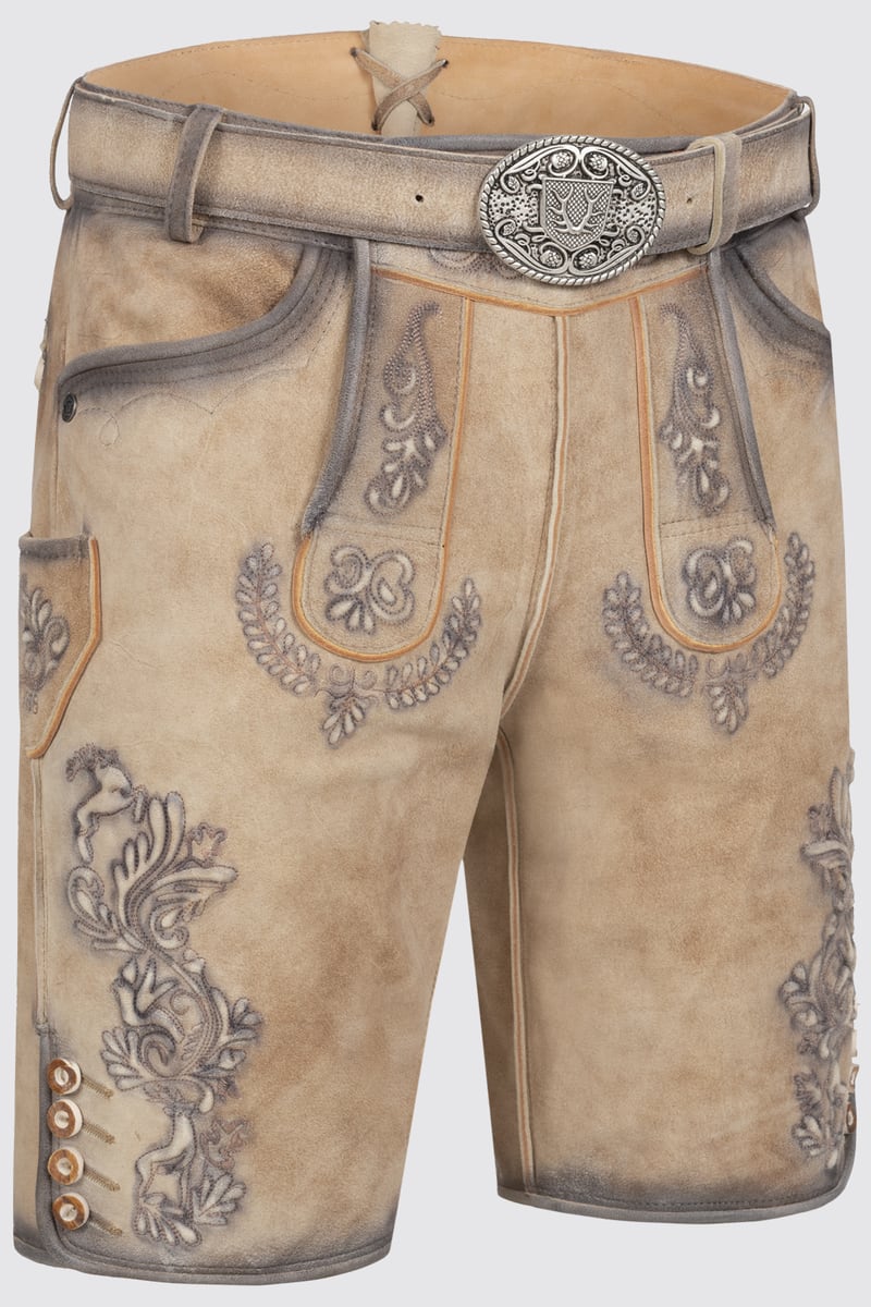 Lederhose Niclas mit Gürtel