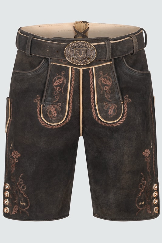 Lederhose Terence mit Gürtel günstig online kaufen