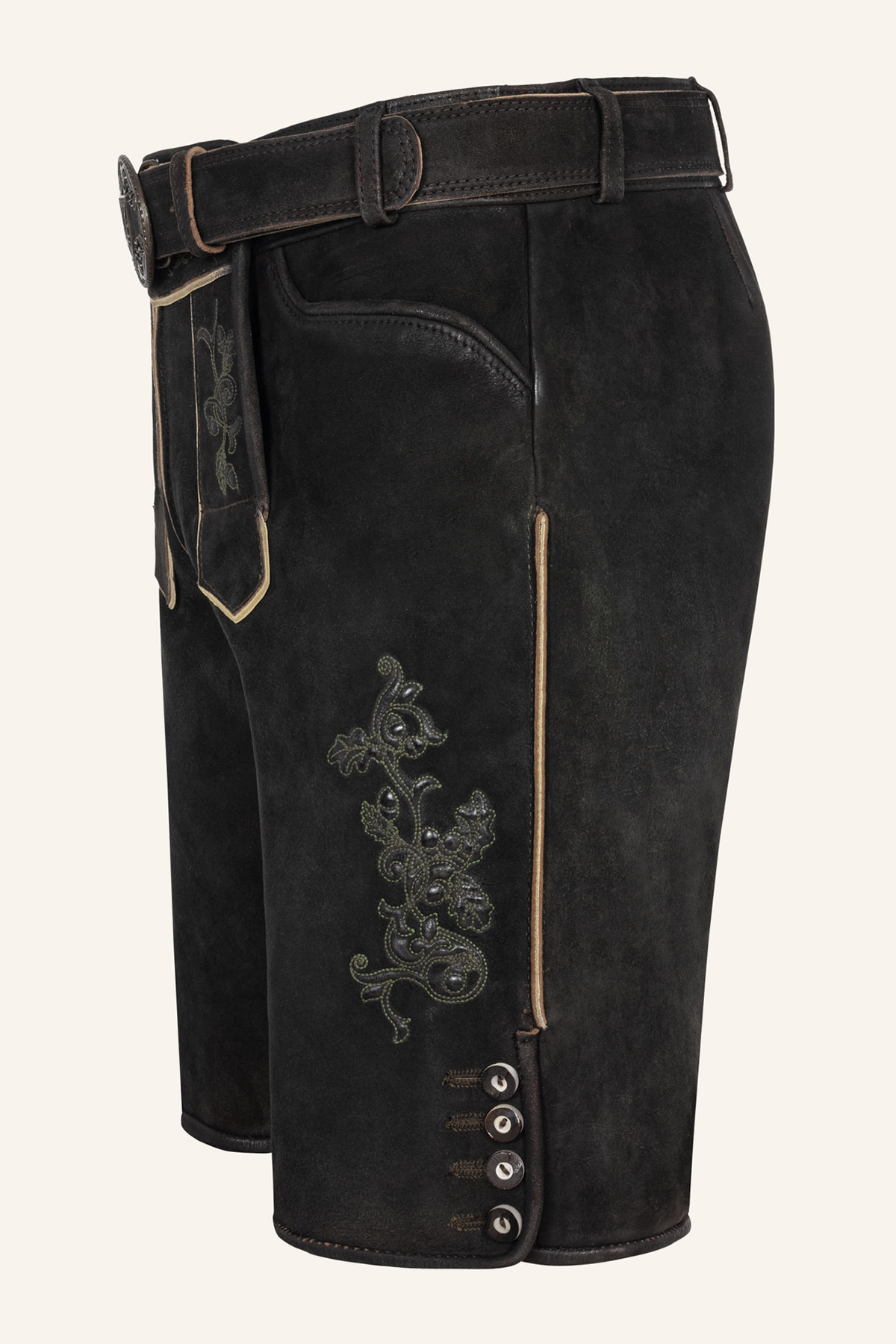 Lederhose Caelius mit Gürtel