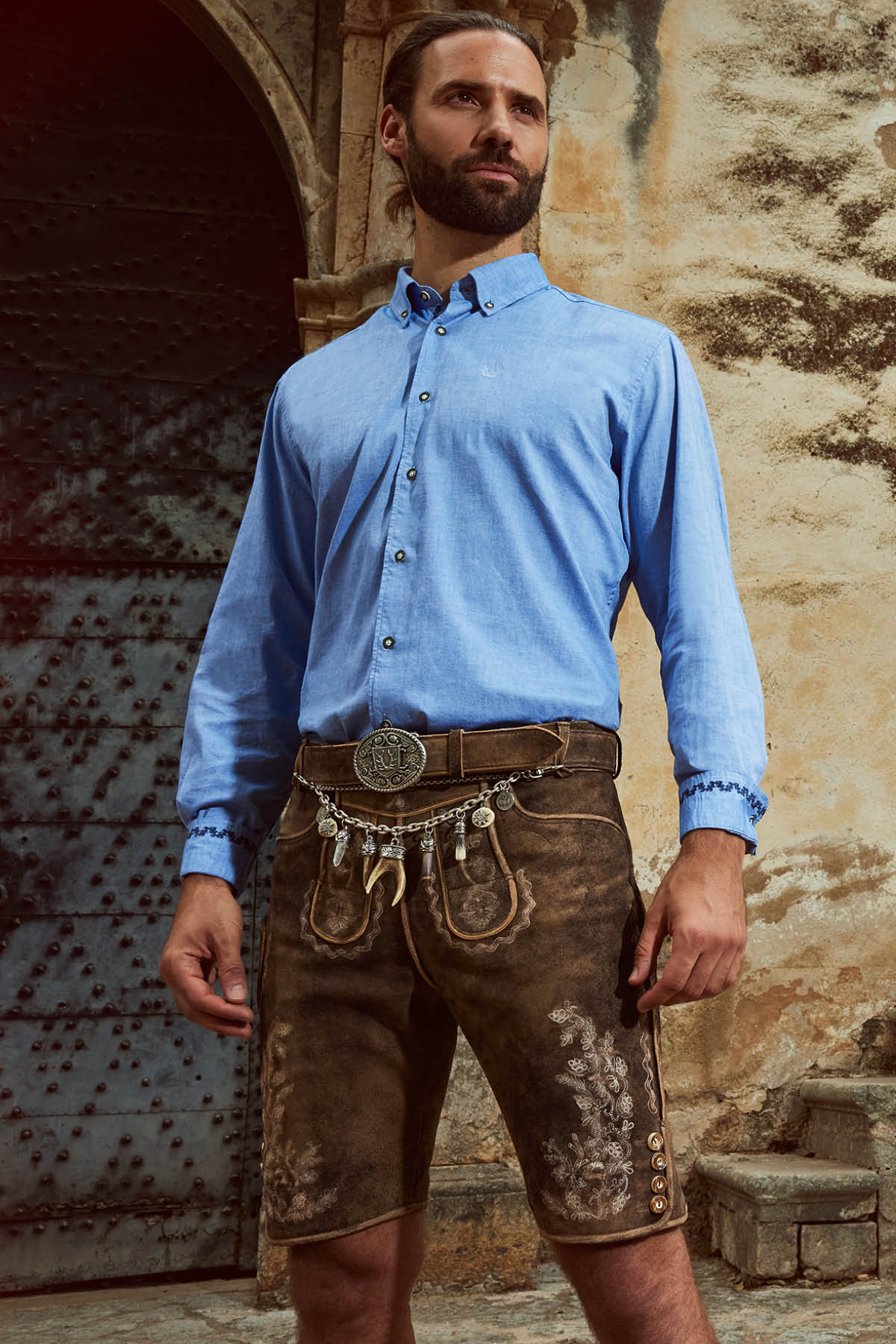 Lederhose David with belt