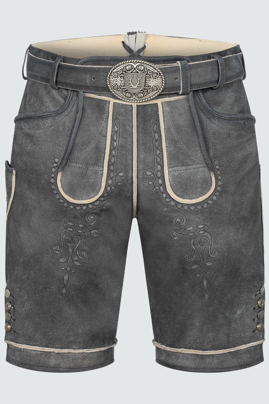 Lederhose Kuno mit Gürtel günstig online kaufen